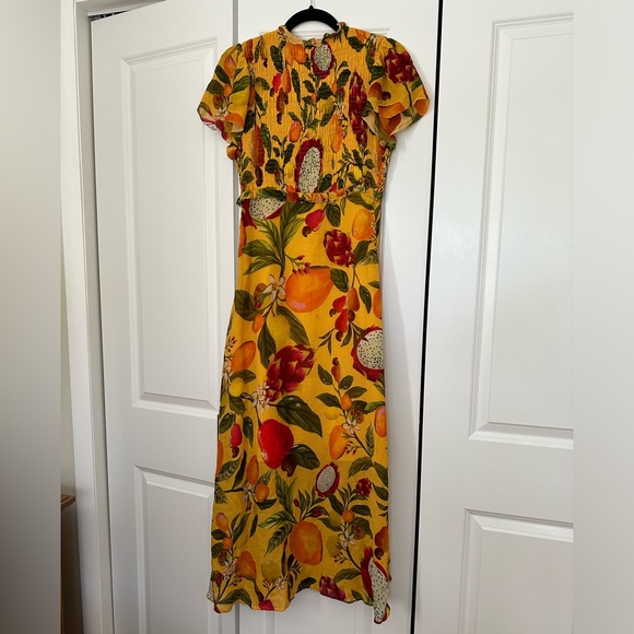 Farm Rio tropical biriba fruit maxi dress women’s size small - Picture 3 of 4